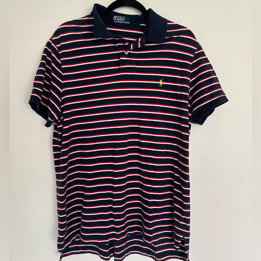 Vintage Polo by Ralph Lauren Men’s Striped Polo Shirt – Size XL (EUC)